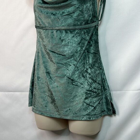 Free People Intimately NWT All Night Velvet Tunic Evergreen small - Picture 5 of 12